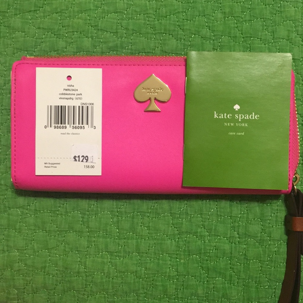 Brand new Kate Spade hot pink wallet